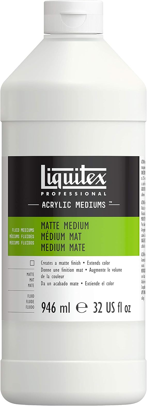 Liquitex Professional Matte Fluid Medium -,white, 946 ml