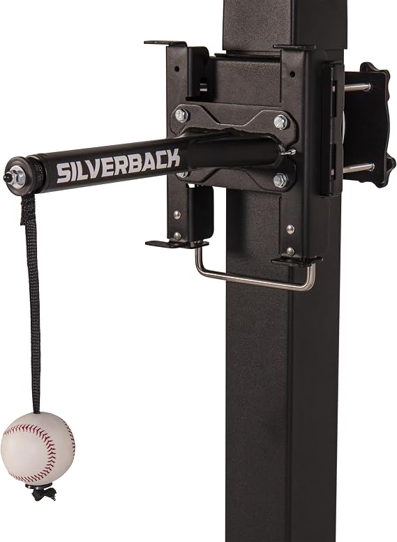 Silverback Portable Baseball Swing Trainer with Lock n Rock Technology,Black