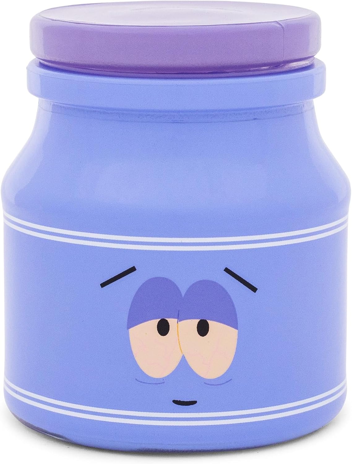 Silver Buffalo South Park Towelie Wanna Get High? Glass Storage Jar With Lid | Container For Snacks, Candy, Keepsakes | Holds 5 Ounces