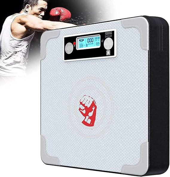 Boxing Machine Wall Mounted Punch Boxing Bag Mat with Digital Chip, Boxing Punch Force Tester, Smart Boxing Responds Training Equipment
