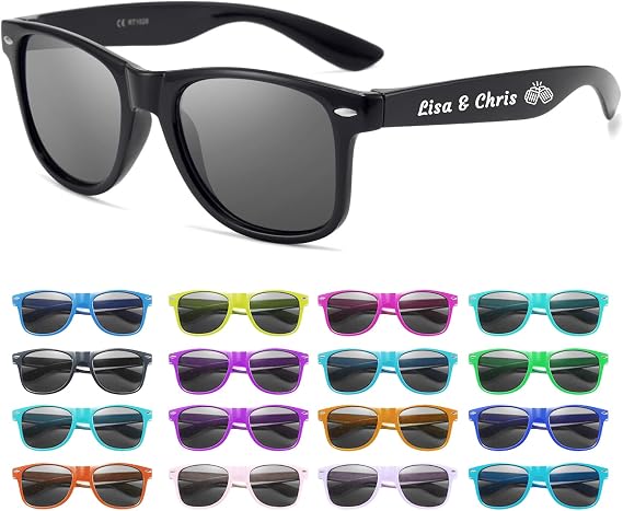 Custom Sunglasses Personalized Bulk Wedding Favors Gifts, Groomsmen Bachelorette Sun Glasses