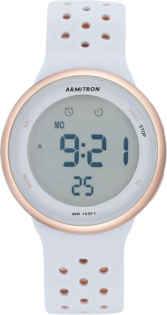 Armitron Sport Unisex Digital Chronograph Silicone Strap Watch, 40/8423