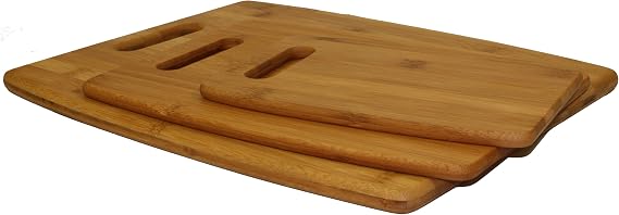 Oceanstar CB1156 Cutting Boards, Small-Medium-Large, Natural