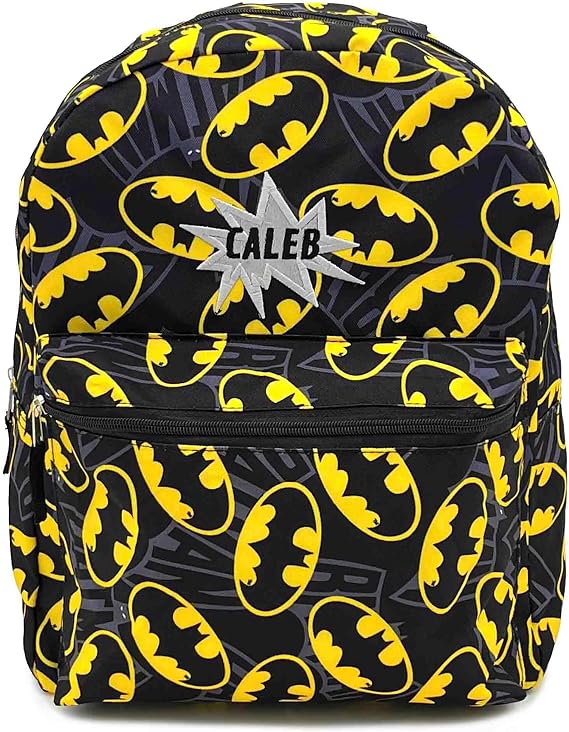 DIBSIES Personalized Kids Backpack Created Using Character Backpack (created using Batman All Over Print Character Backpack)