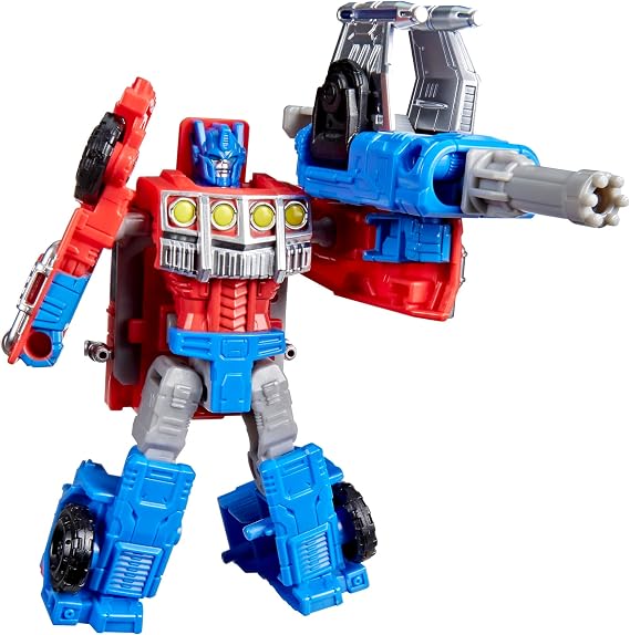 Transformers CYBERWORLD Armored Cyber Changers Optimus Prime Action Figure