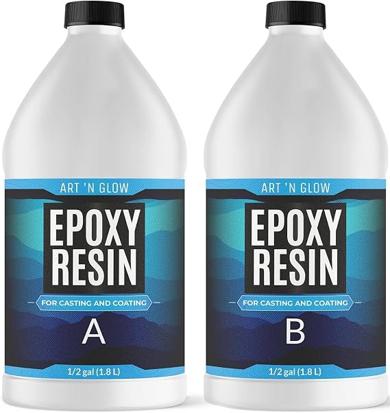 Crystal Clear Epoxy Resin 1 Gallon - Food Safe, UV Resistant, Bubble Free | Casting & coating epoxy resin for jewelry, coasters, molds, art, wood & more. Bubble-free, low odor, USA based business