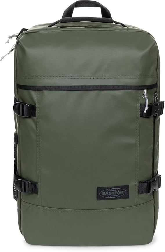 Eastpak Travelpack 42L Cabin-Size 2-in-1 Duffel, Convertible Backpack, 17-inch Laptop Sleeve, Two Compartments & Adjustable Straps, Tarp Forest