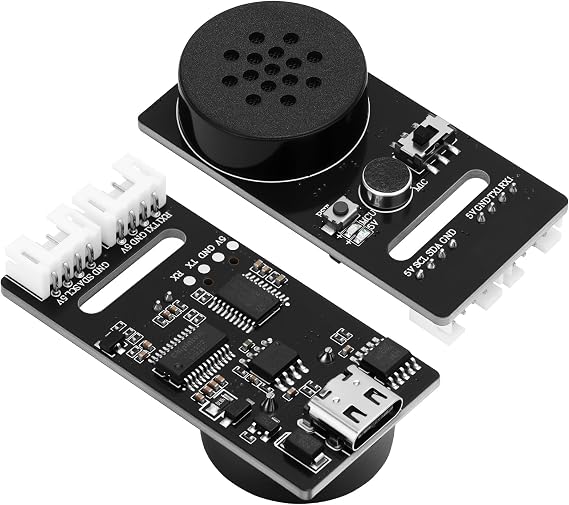 CI1302 AI Voice Interaction Module Offline Recognition HD Broadcast Long-Distance Recognition Supports Serial Communication Sound Sensor Compatible with Arduino, Raspberry Pi, ESP23