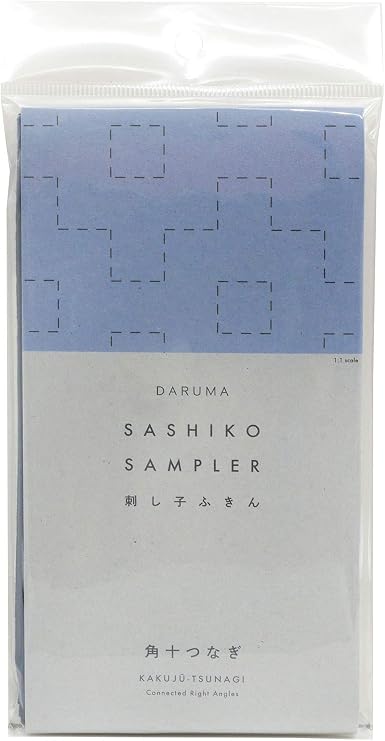 DARUMA Sashiko Sampler Original Cloth Navy Color (Connected RightAngle)