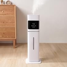 Slim and Large Capacity SKK Humidifier 8L Tower Type Space-Saving Compact Ultrasonic Type with Humidity Control Function Silent Design Timer Function Aroma Dryness Countermeasures Japanese Company
