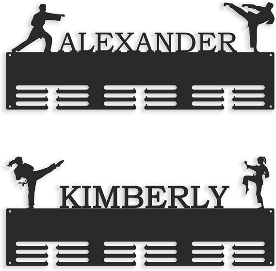 Personalized Taekwondo Medal Holder with Name