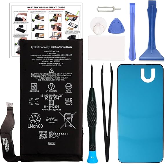GREEN FUSION New Upgraded Replacement Battery Compatible with Pixel 7, with Instruction & Repair Toolkit