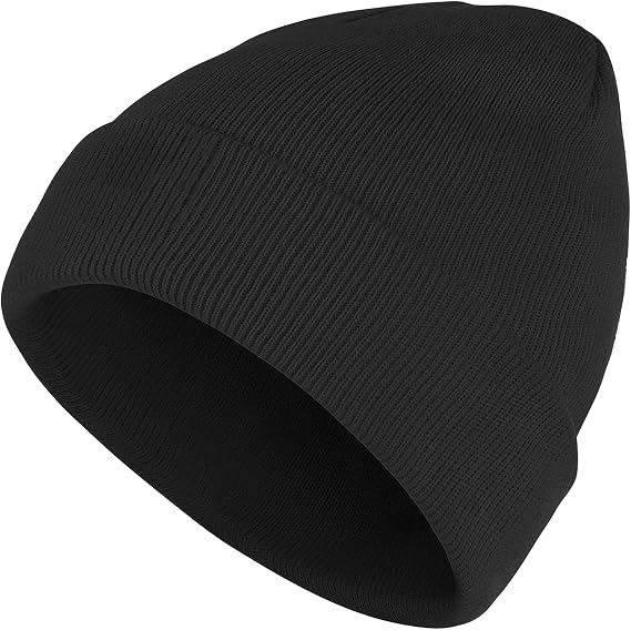 Zando Soft Toddler Kids Beanie 0-12 Years, Warm Knit Winter Hat | Non-Itchy & Skin-Friendly, No Pressure Sensation, Foldable Cuff for Snug Fit, Great for Daily & Halloween Cosplay
