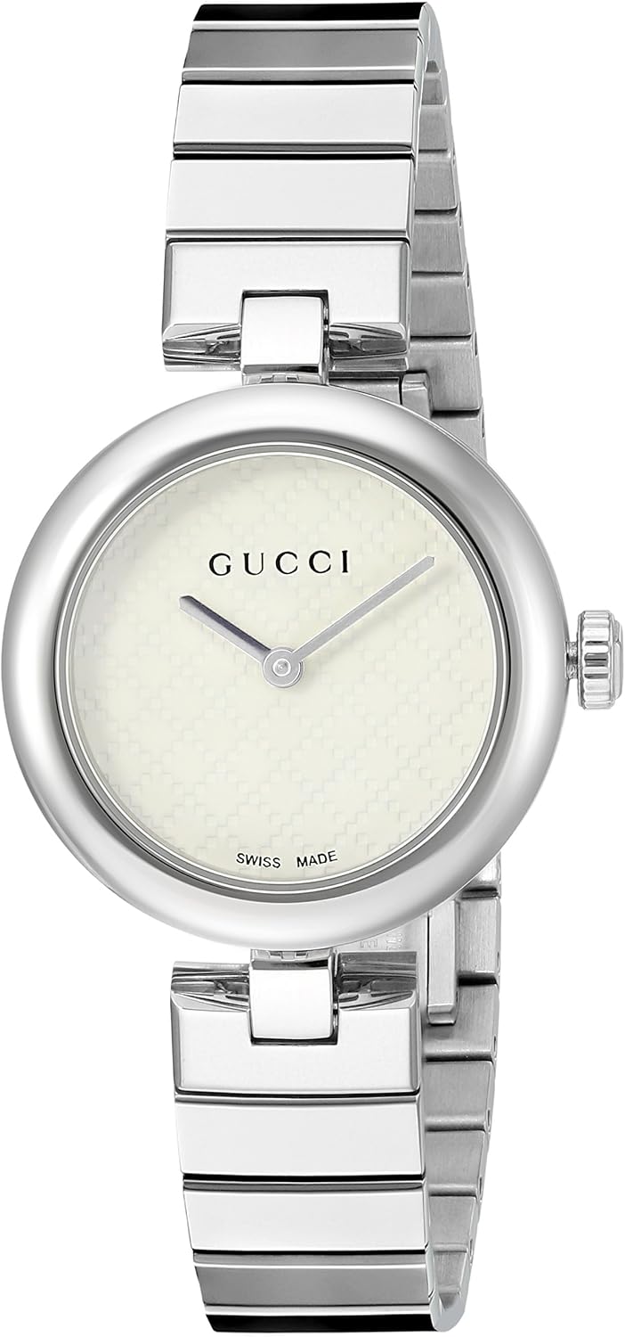 Gucci Swiss Quartz Stainless Steel Dress Silver-Toned Womens WatchModel: YA141502