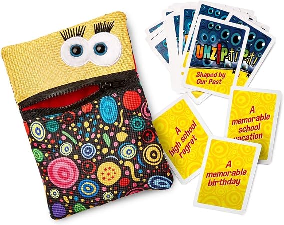 Trainers Warehouse Unzip-it! with Shaped by Our Past | Conversation Starter Card Deck with Pouch | Start Talking About topics That Matter and Build Relationships | Set of 30 Unique Cards