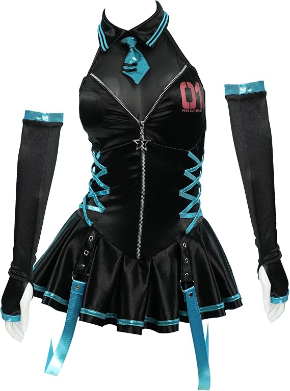 haikyuu Women Anime One Piece Swimsuit with Arm Sleeve Halter Bathing Suit for Cosplay Swimming Party Rave Clubwear