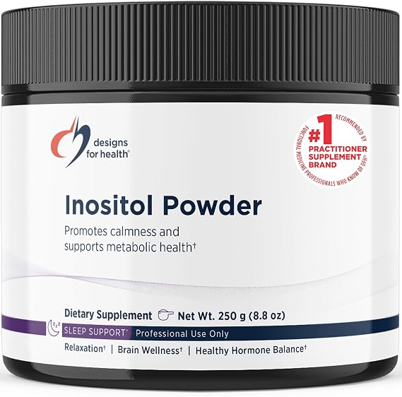 Designs for Health Inositol Powder - Pure 700mg Inositol Supplement to Help Promote Relaxation + Female Hormonal Health - Non-GMO + Gluten Free, Easy Drink Add-in (345 Servings / 250g)