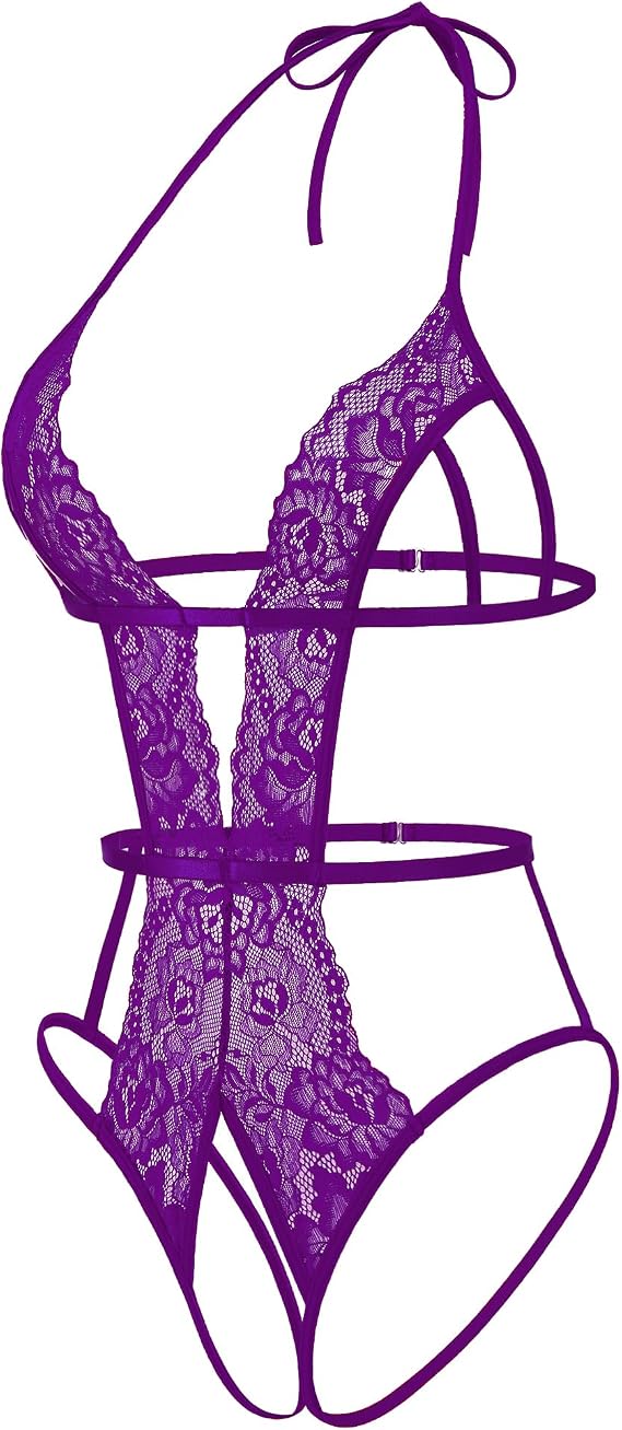 Avidlove Sexy Lingerie for Women Lace Lingerie Bodysuit Cut Out Teddy
