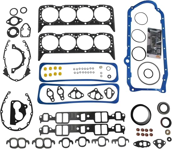 Partsflow TBI Engine Gasket Set Compatible with GM, Chevrolet, GMC 5.7L 350 Cu in V8 TBI 1987-1995; Head Gasket Set; Head Gasket kit OE #260-1269, KS2666