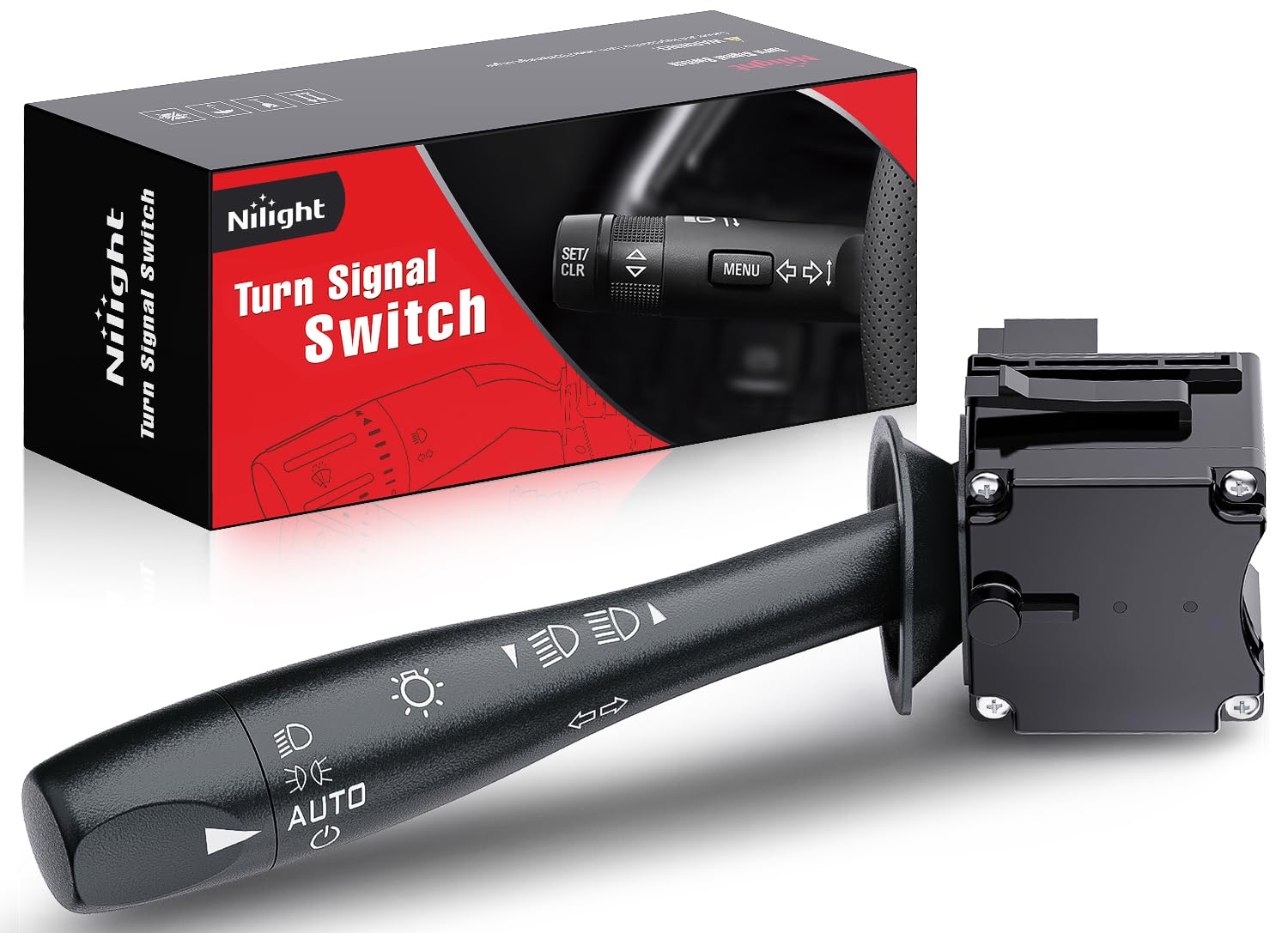 Nilight Turn Signal Switch Compatible with 2004 2005 2006 2007 2008 2009 2010 2011 2012 Chevy Malibu 2005-2010 Pontiac G6 2007-2009 Saturn Aura Durango Windshield Wiper Switch