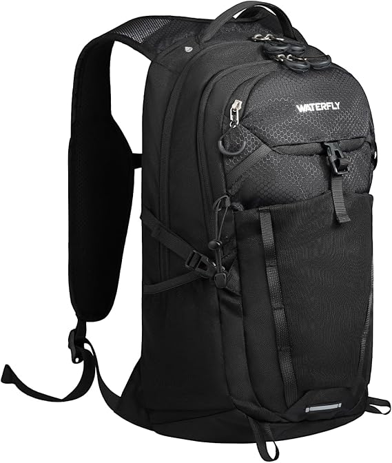 WATERFLY Small Lightweight Hiking Backpack: 20L Outdoor Daypack with Phone Pocket, Hydration Compatible, Breathable Backpanel, Multi-Compartment for Camping Trekking Travel Women Men