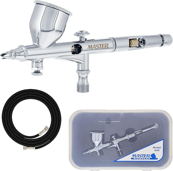Master High Precision Detail Control G44 Dual-Action Gravity Feed Airbrush