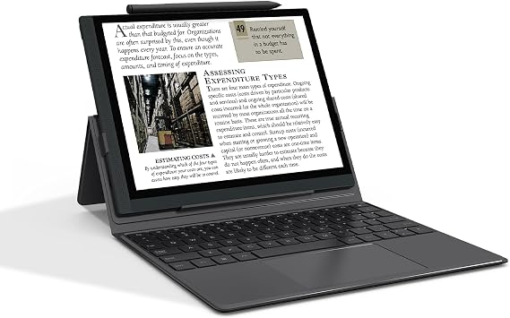 Bigme 10.3" E-Reader 5.5mm Thick, 6GB RAM+128GB ROM with 5MP Camera and Digital Stylus Keyboard Not Included
