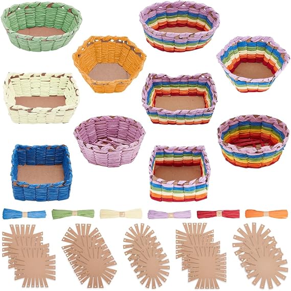 FREEBLOSS 15 Set Basket Weaving Kit Basket Making Kit for Adults Beginners