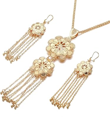 Huangshanshan African Big Pendant Set Dubai Italian Brazilian Gold Jewelry Set