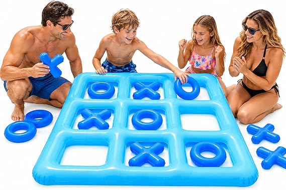 Poolcandy Inflatable Waterproof Jumbo Tic Tac Toe Game