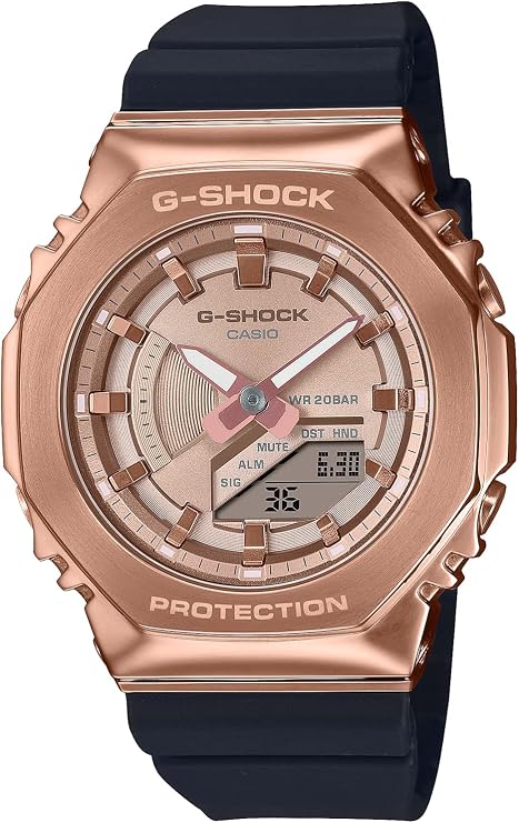 Casio G-Shock Watch Authentic Domestic Product Mid-Size Model Metal Covered GM-S2100PG-1A4JF Ladies Black