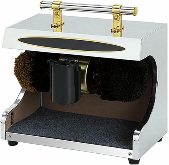 Automatic Shoe-Shine Machine, Shoe Polisher, Household Electric Shoe Polishing Machine, Automatic Induction Small Shoe Polisher for Home Shop Hotel Lobby