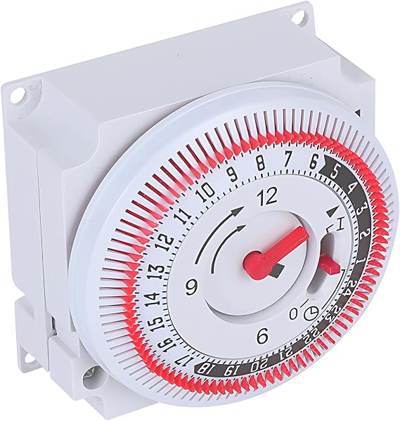 24 Hour Energy Saving Switch –Immersion Heater Timers Switch, Central Heating Timer, Timer Light Switchs, Energy Saving Control, Easy Installation, 16a Indoor In-Wall For Home, Home Appliance, Pumps