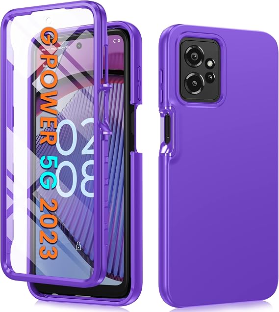 FNTCASE for Motorola Moto G-Power-5G 2023 Case: Moto G 5G 2023 Cell Phone Case - Protective Silicone Phone Cover Cases - Full Protection Matte Shockproof Rubber Mobile Covers