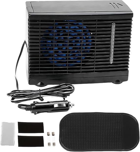 Portable Car Ac Evaporative Cooling Appliance Compact 12V | Car Humidifier Air Conditioner for Indoor Bedroom Truck Tent Garage Basement Camping Travel Commuting Road Trip