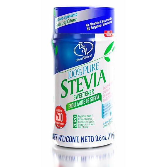 Stevia Powder 100% Pure, No Artificial Sweetener, Stevia Green Leaf Extract | Zero Calorie & Keto Friendly (0.6 Ounces)