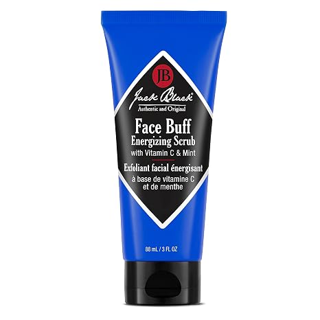 Jack Black Face Buff Energizing Scrub - Mens Pre Shave Cleanser & Scrub, Exfoliating Face Wash