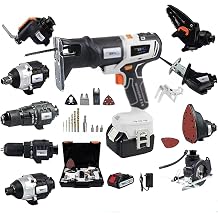 Cordless Power Tool Combo Kit - Includes Drill and Impact Driver - Ideal for Home and Garden Projects