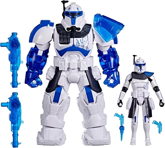 STAR WARS Epic World of Action Clone Captain Rex Mech Force Suit, 6.5-Inch Mech Suit & 4-Inch Action Figure, Toys for Boys & Girls Ages 4+