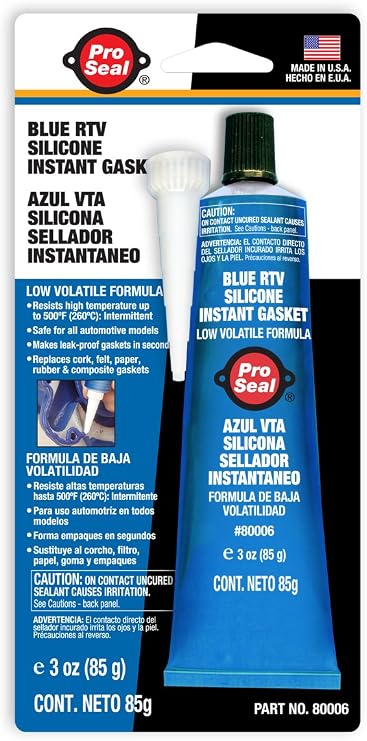 RTV Silicone Sealant,3 oz Tube,Blue