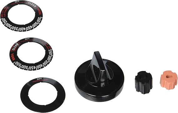 Range Kleen Gas Range & Oven Replacement Knob Kit, Black