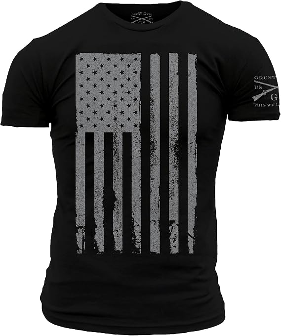 Grunt Style America Patriotic Flag Mens Shirt