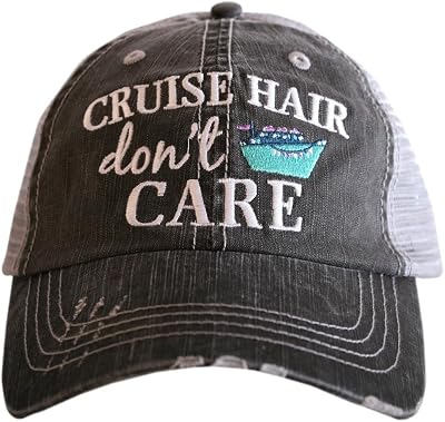 KATYDID Cruise Hair Dont Care Baseball Cap - Trucker Hat for Women- Stylish Cute Cruise Essential Mint
