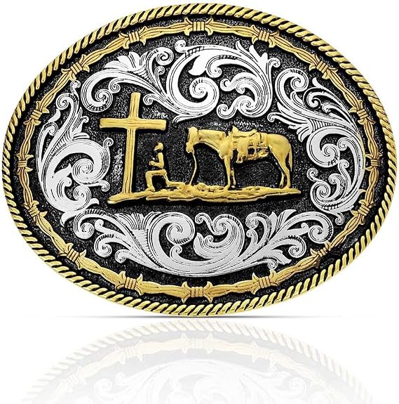 Montana Silversmiths Christian Faith Series Attitude Western Belt Buckle