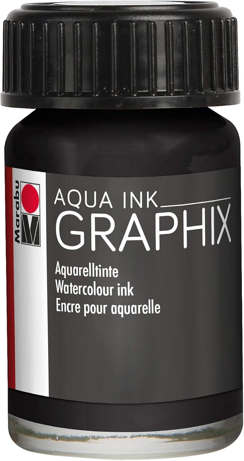 Marabu Aqua Ink 15ml-Black