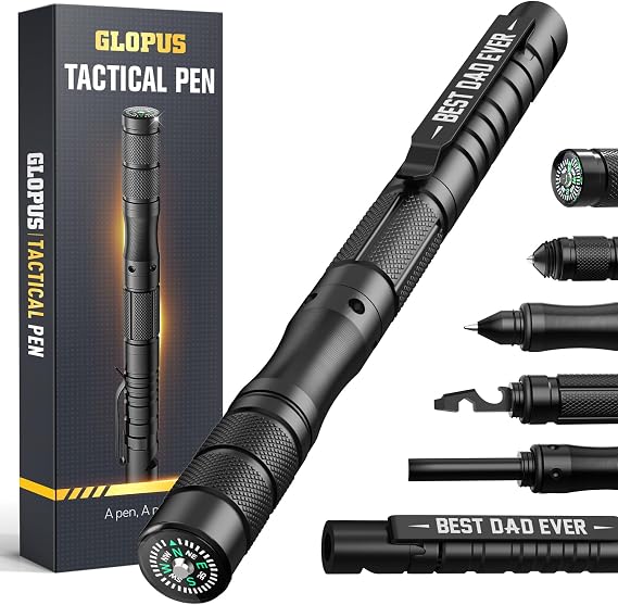 Birthday Gifts for Men Boyfriend Dad Him Husband - 9 in 1 Tactical Pen
