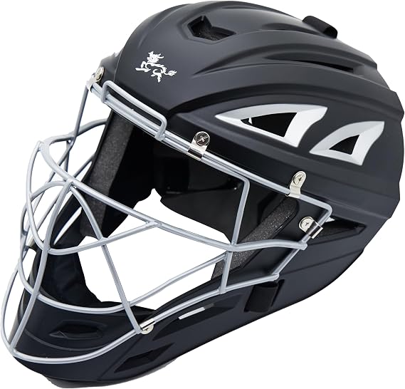 Baseball Catchers Helmet Matte (Black,GR)