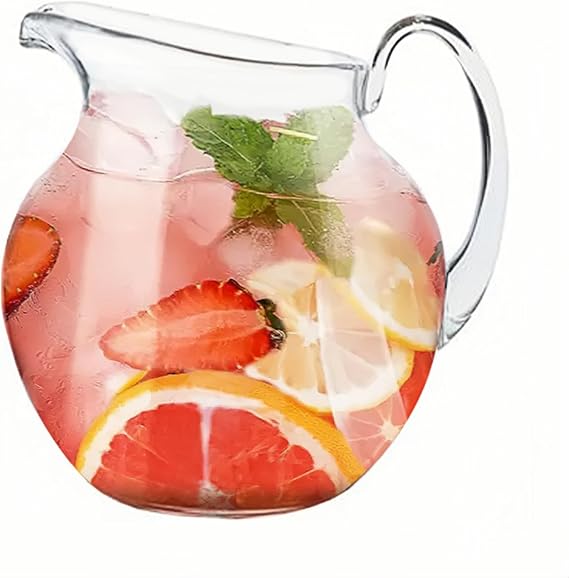 Lily's Home 100 oz Shatterproof Plastic Pitcher, the Large Capacity Makes it Excellent for Parties, Both Indoor and Outdoor, Clear