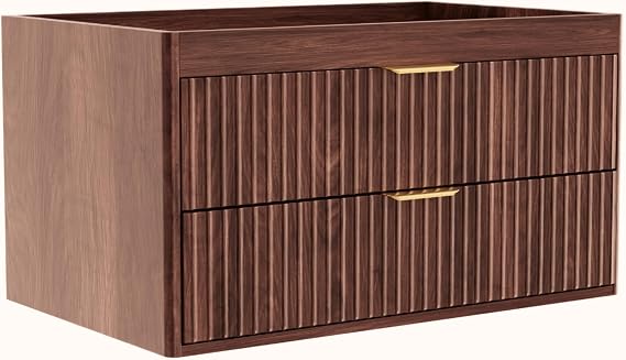Bathroom Vantiy (Rustic Brown, 30", Only Cabinet)