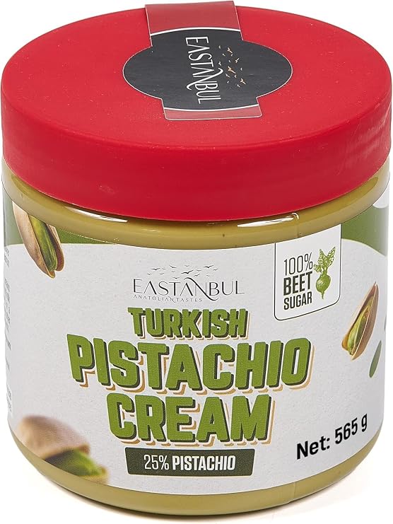 Eastanbul Pistachio Cream, Pistachio Butter, Spread in Breakfasts, 565g